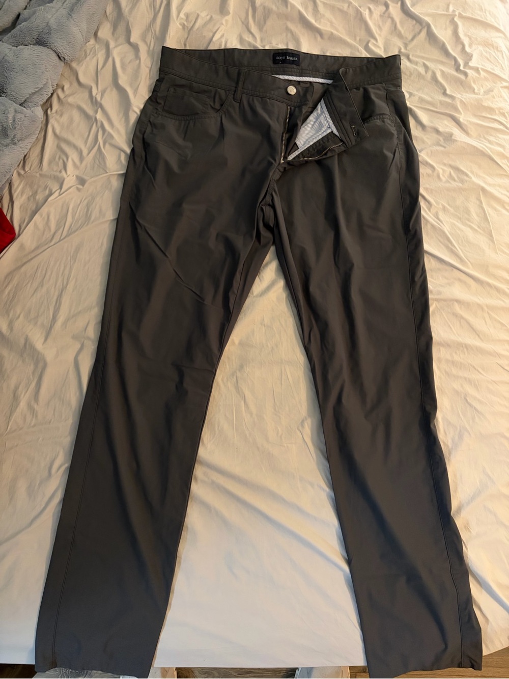 Men's Dark Gray Performance Chinos - Stretch Comfort